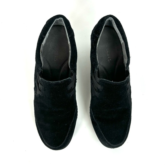 Aerosoles black suede wedge shoes - Picture 2 of 9